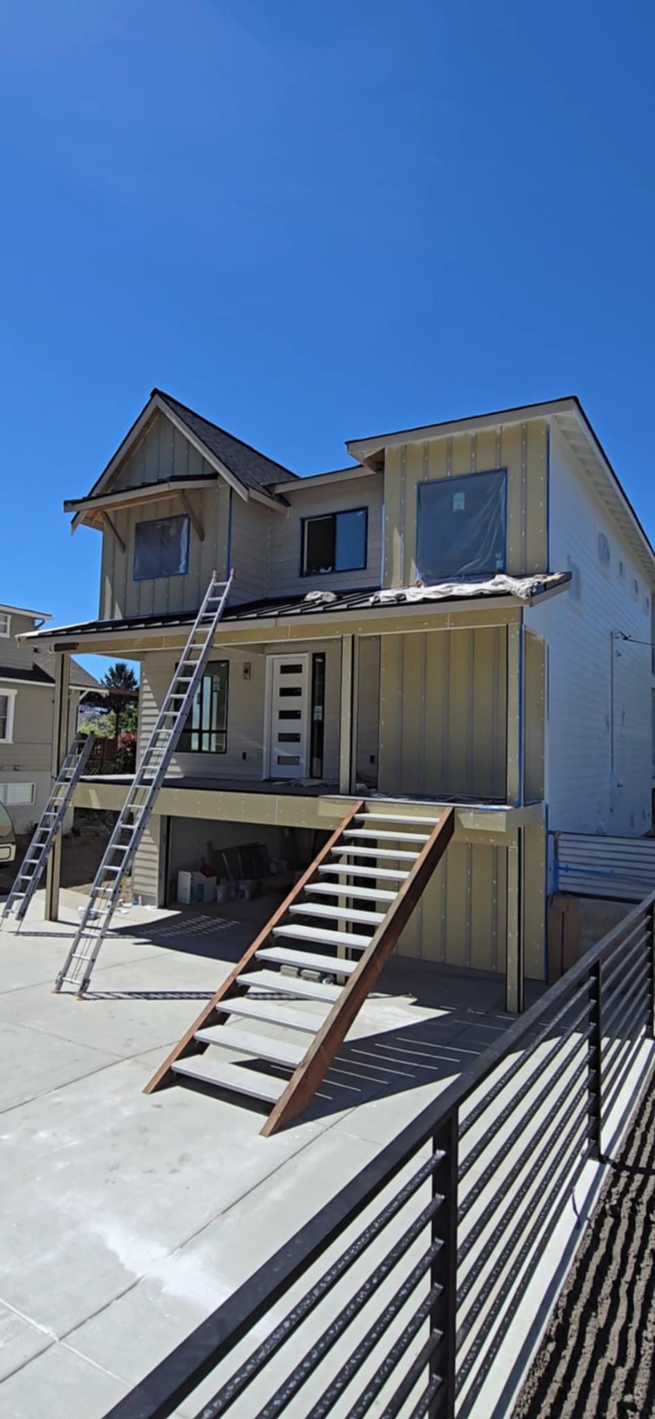 Before house paint