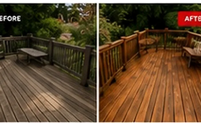 Deck and fence staining for outdoor wood for Poulsbo homeowners