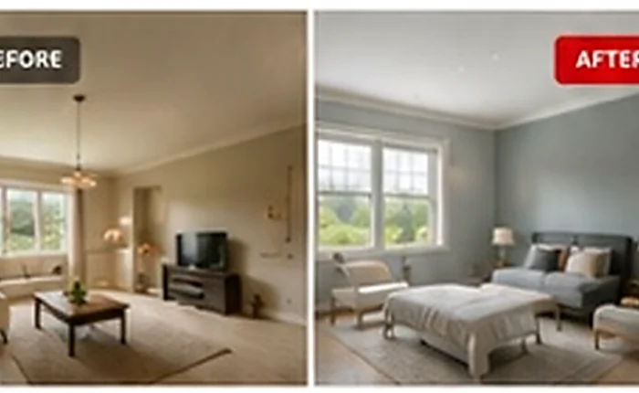 Interior painting with protection and clean lines for Poulsbo homeowners
