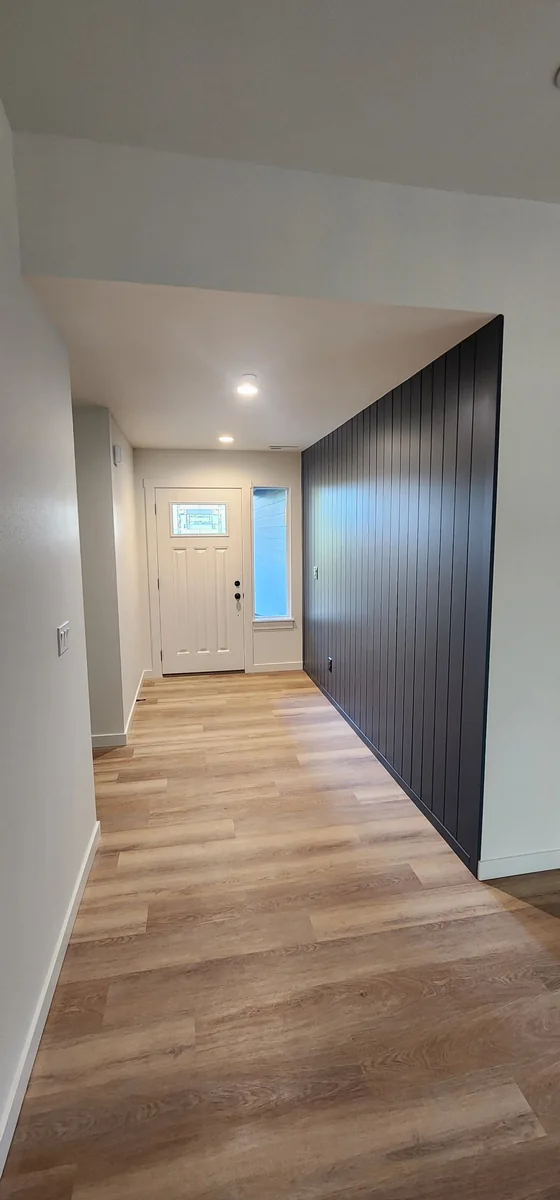 Hallway and room color transition after painting