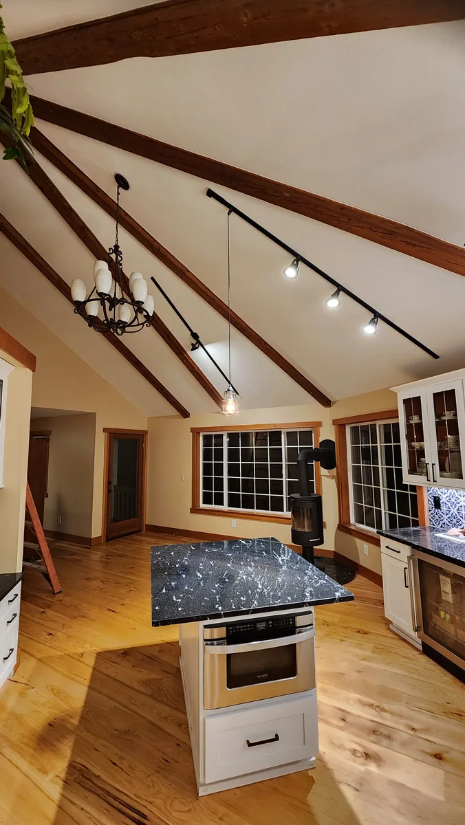 Finished interior space after painting work