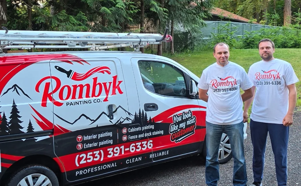 Rombyk Painting service van and crew